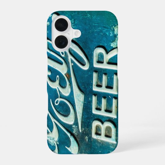 Rustikale Bierflasche iPhone 16 Hülle (Rückseite)