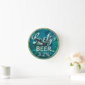 Rustikale Bierflasche Runde Wanduhr (Zuhause)