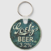 Rustikale Bierflasche Schlüsselanhänger (Vorderseite)