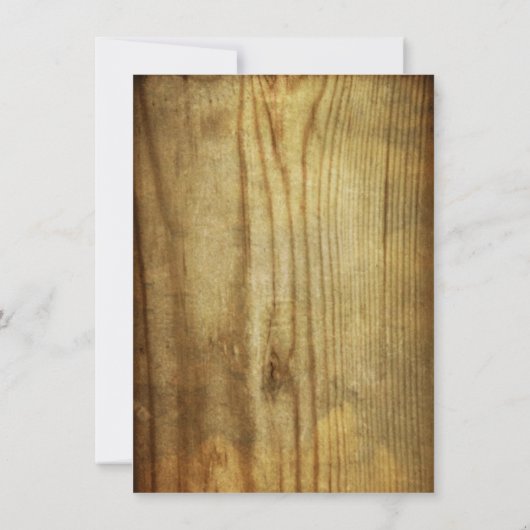 Rustikale Bilderrahmen mit Brautdusche aus Holz Ei Einladung (Rückseite)