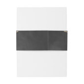 Rustikale Bindung an das Blasenband Einladungsbanderole (Rückseitenbeispiel)