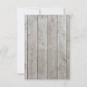 Rustikale Bindung an das Knoten UAWG RSVP Karte (Rückseite)