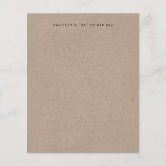 Rustikale Bindung der Knoten Hochzeit SaveTheDate  (Rückseite)