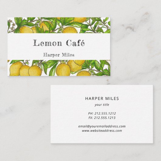 Rustikale Bio Aquarellfarben - Visitenkarte (Vorne/Hinten)