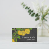 Rustikale Bio Limonade-Visitenkarte Visitenkarte (Stehend Vorderseite)