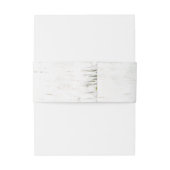 Rustikale Birch Bark Heart Wedding Einladungsbanderole (Rückseitenbeispiel)