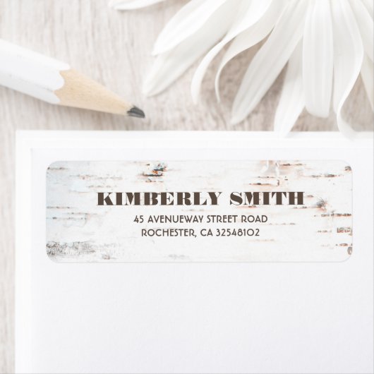 Rustikale Birch Bark Texture Hochzeit im Herbst (Insitu)