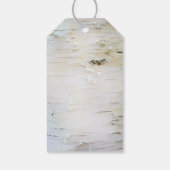 Rustikale Birch Barke Hochzeit Geschenkanhänger (Rückseite)