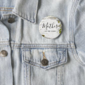 Rustikale Birch Tree Bark Wedding Button (Beispiel)