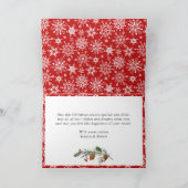 Rustikale Birch Weihnachten 5 FOTOS Gruß (Innenseite)