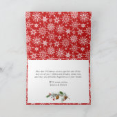 Rustikale Birch Weihnachten 5 FOTOS Gruß (Innenseite)