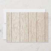 Rustikale Birdcage Blumendusche Einladung (Rückseite)