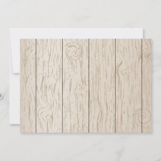 Rustikale Birdcage Blumendusche Einladung (Rückseite)