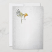 Rustikale Birds Nest Watercolor Couple's Baby Show Einladung (Rückseite)