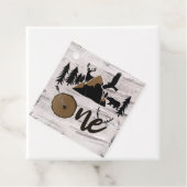 Rustikale Birke Outdoor Wilderness 1. Geburtstag Geschenkanhänger (Beispiel)