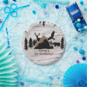 Rustikale Birke Outdoor Wilderness 1. Geburtstag Pappteller (Party)