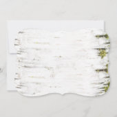 Rustikale Birke wirst du meine Brautjungfrau sein Einladung (Rückseite)