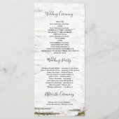 Rustikale Birkenbaum-Herzprogramme Hochzeit im Her Programm (Rückseite)