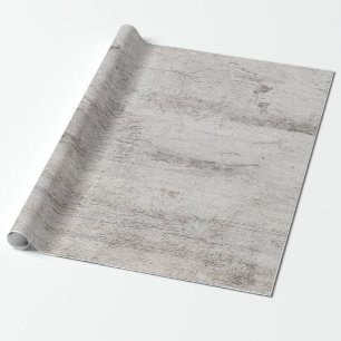 Rustikale Birkenbaum-Hochzeit mit grauer Holztextu Geschenkpapier