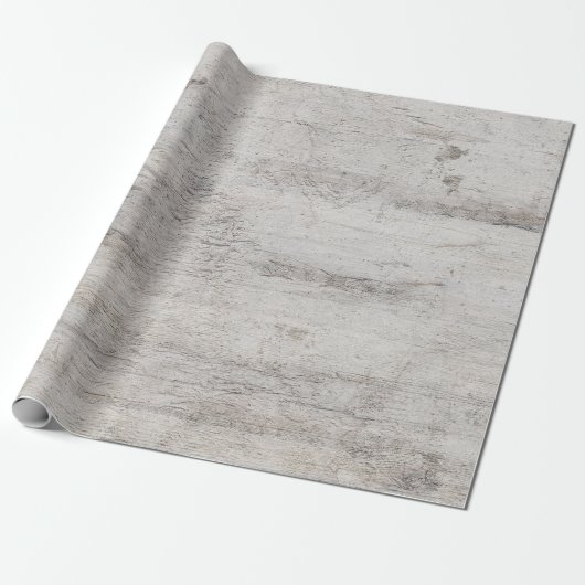 Rustikale Birkenbaum-Hochzeit mit grauer Holztextu Geschenkpapier (Ungerollt)