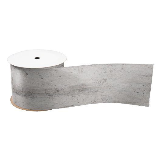 Rustikale Birkenbaum-Hochzeit mit grauer Holztextu Satinband (Spule)