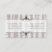 Rustikale Birkenwälder & Zweige Natürliche moderne Visitenkarte (Vorderseite)