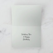 Rustikale Birthday Birds Karte (Innenseite)