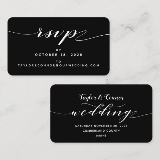 Rustikale Blacksmith-Kalligraphie-UAWG-Online-Kart Visitenkarte (Vorne/Hinten)