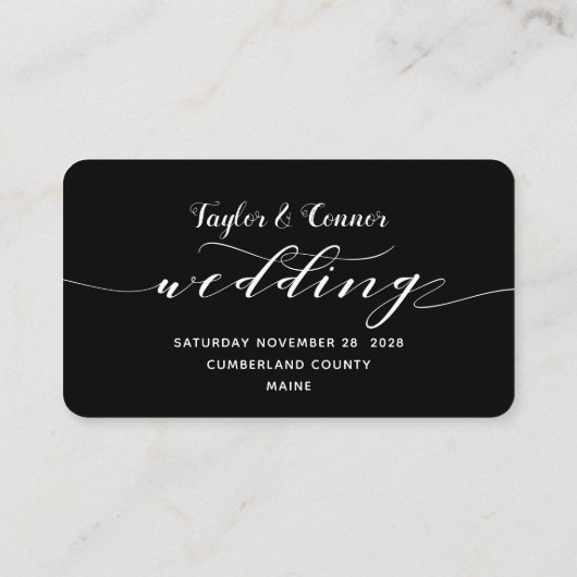 Rustikale Blacksmith-Kalligraphie-UAWG-Online-Kart Visitenkarte (Rückseite)