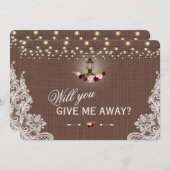 Rustikale, bläserne Laternenleuchte, die du mir ab Einladung (Vorne/Hinten)