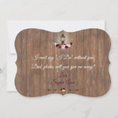 Rustikale, bläserne Laternenleuchte, die du mir ab Einladung (Rückseite)