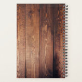 Rustikale Blätter auf Monogramm Foto aus Stallholz Planer (Rückseite)