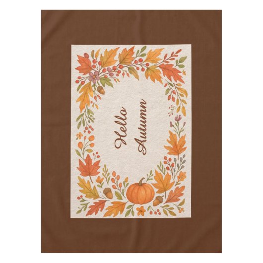 rustikale Blätter aus Holz und Bindemittel im Herb Tischdecke (Vorderseite)