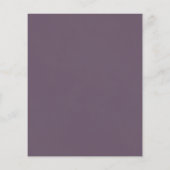 Rustikale Blätter Dusty Lila HAUSHALT Hochzeit ein (Rückseite)