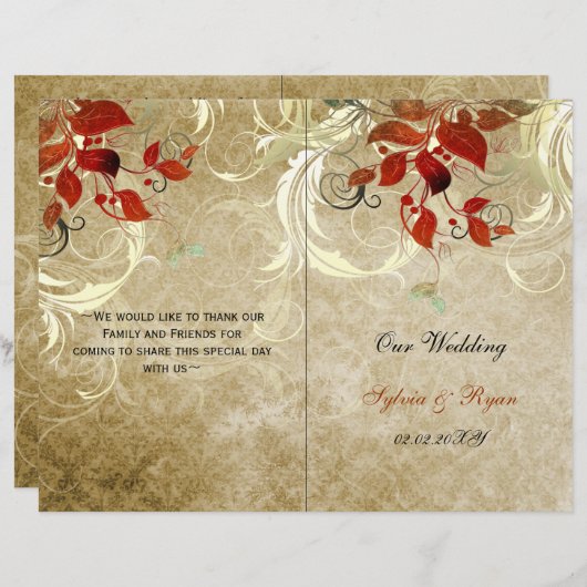 Rustikale Blätter fallen doppelt so hoch wie das H (Vorne/Hinten)