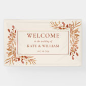 Rustikale Blätter Herbst Hochzeit im Herbst Willko Banner (Horizontal)