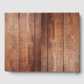 Rustikale Blätter in Aquarelltönen Gästebuch (Rückseite)