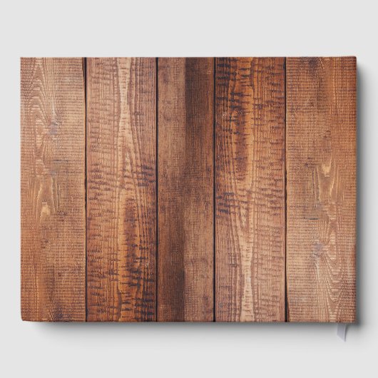 Rustikale Blätter in Aquarelltönen Gästebuch (Rückseite)