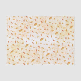 Rustikale Blätter in Wasserfarben fallen Seidenpapier