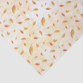 Rustikale Blätter in Wasserfarben fallen Seidenpapier (Ausschnitt)