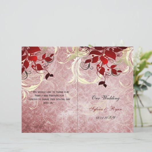 Rustikale Blätter Rotes Winterfräßprogramm (Stehend Vorderseite)