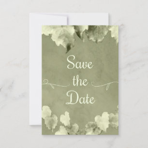 Rustikale Blätter Save The Date