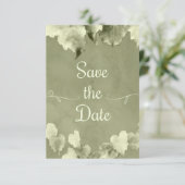 Rustikale Blätter Save the Date (Stehend Vorderseite)
