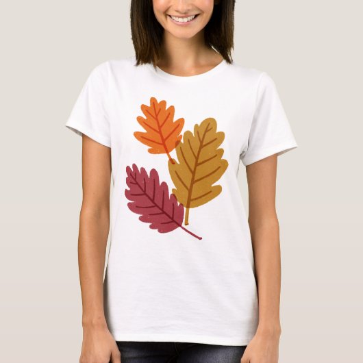 Rustikale Blätter T-Shirt (Vorderseite)