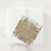 Rustikale Blätter und weißer Pop, wenn Gefallen Ta Geschenkanhänger (Beispiel)