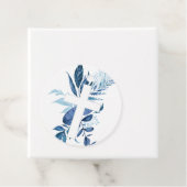 Rustikale blaue Grünpflanzen Cross Boy Taufe Geschenkanhänger (Beispiel)