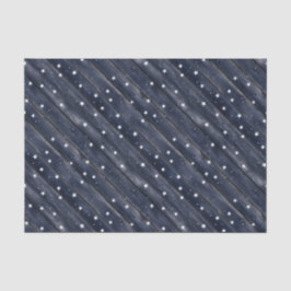 Rustikale blaue Holzsterne Seidenpapier