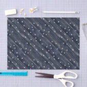 Rustikale blaue Holzsterne  Seidenpapier (Handwerk)