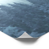 Rustikale Blaue Pinienbäume 11 Tabelle Sitzplan Poster (Ecke)