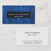 Rustikale blaue Seil-Muster-Visitenkarte Visitenkarte (Vorne/Hinten)